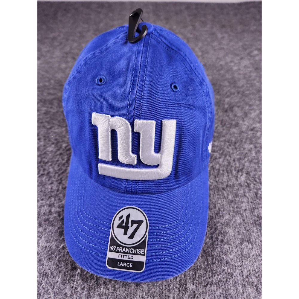 NWT New York Giants Hat 47 Franchise Royal Blue Fitted Large NFL Cap
